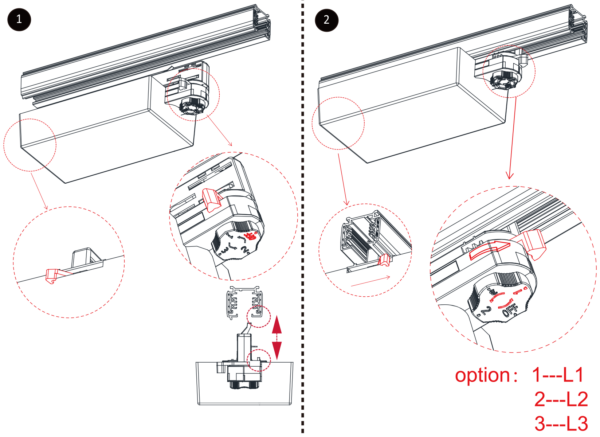 Parify Motorised Track Light 28w - Image 3