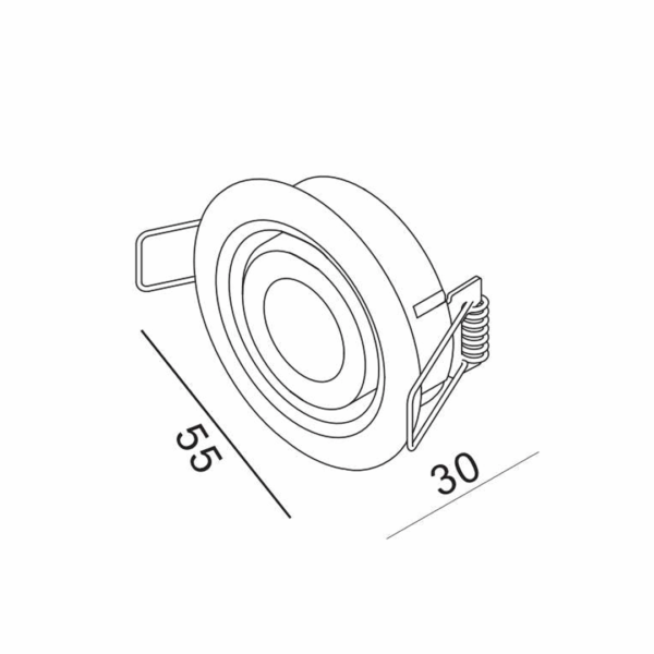 Parify Mini Recessed Light PAR108-7 - Image 2
