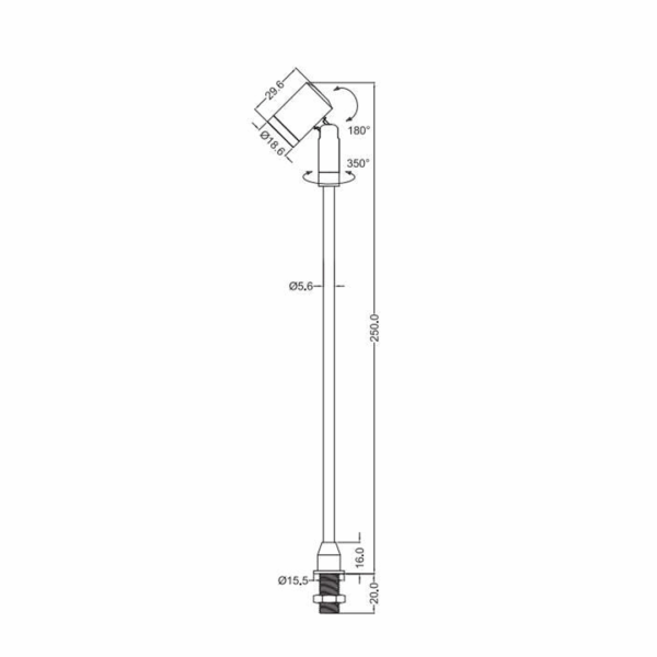 Parify LED Stalk Light (PAR102) - Image 2