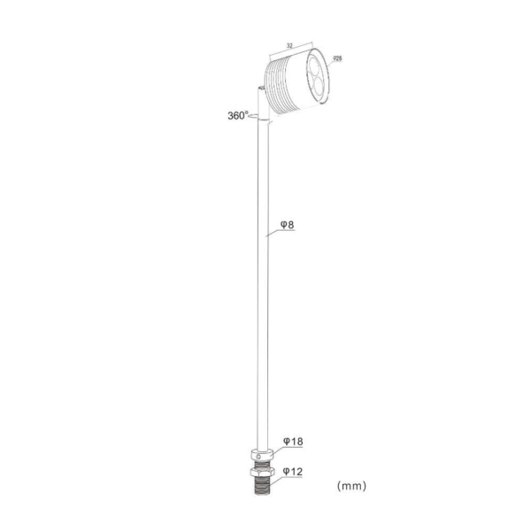 Parify LED Stalk Light (PAR103D) - Image 3