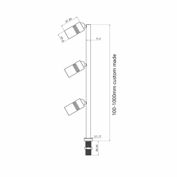 Parify LED Stalk Light (PAR112H) - Image 2